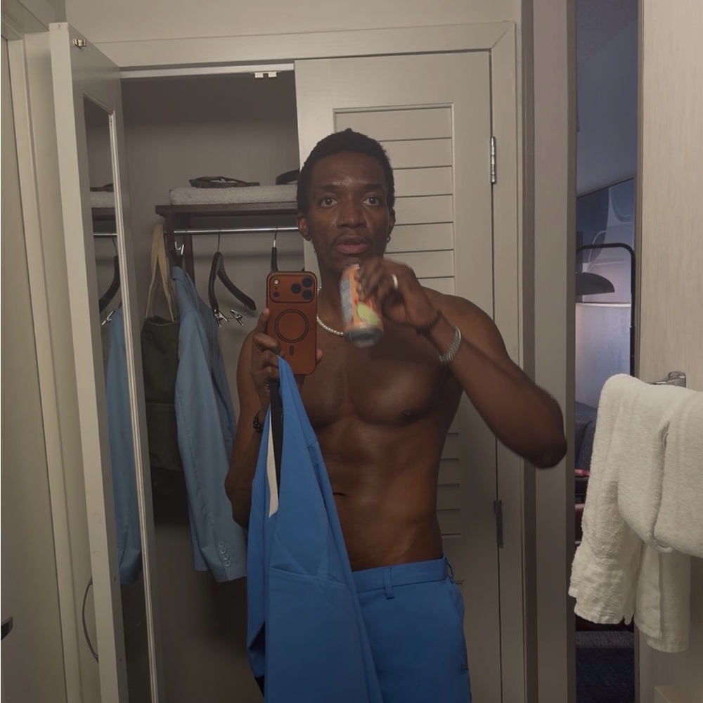 Awesome 🦋Taylor made Vintage Blue and Black King’s Shirt - Picture 3 of 12